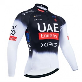 Maglia 2025 UAE TEAM EMIRATES Manica Lunga Nero